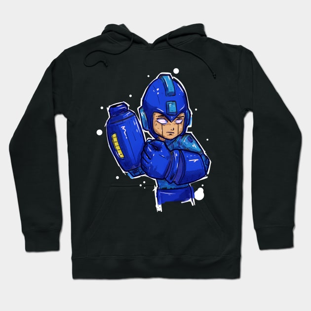 Super fighting robot 20XX Hoodie by Beanzomatic